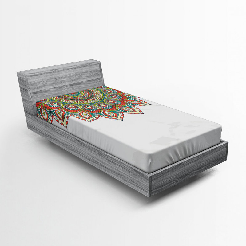 Drap-housse mandala, Drap-housse de taille simple
