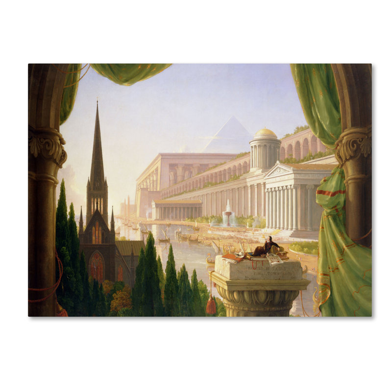 « architect rêve », reproduction sur toile tendue, H 14 po x l 19 po
