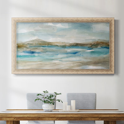 Peaceful Beach II, toile encadrée de qualité supérieure - prête à être accrochée