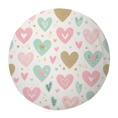 Love-Infused Hearts Braided Rug