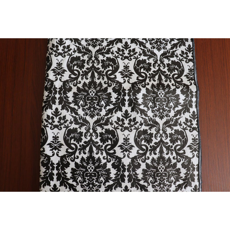 Abilia Plastic Damask Table Runner, 90" L x 12" W
