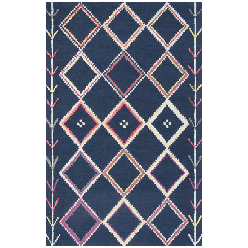 Tapis en laine touffeté à la main Derose, Rectangle 4 pi x 6 pi