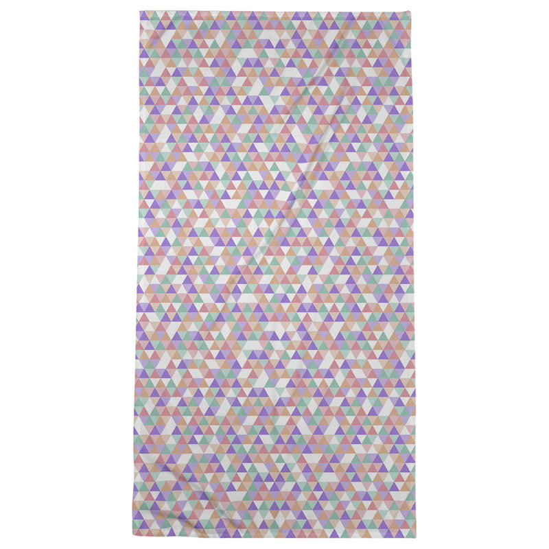 Katelyn Elizabeth Cotton Blend Bath Towel, Purple/Orange