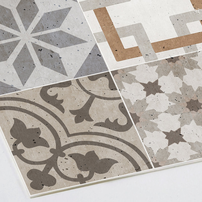 Akmaral Vinyl Machine Printed Area Rug, Rectangle 100 x 133cm