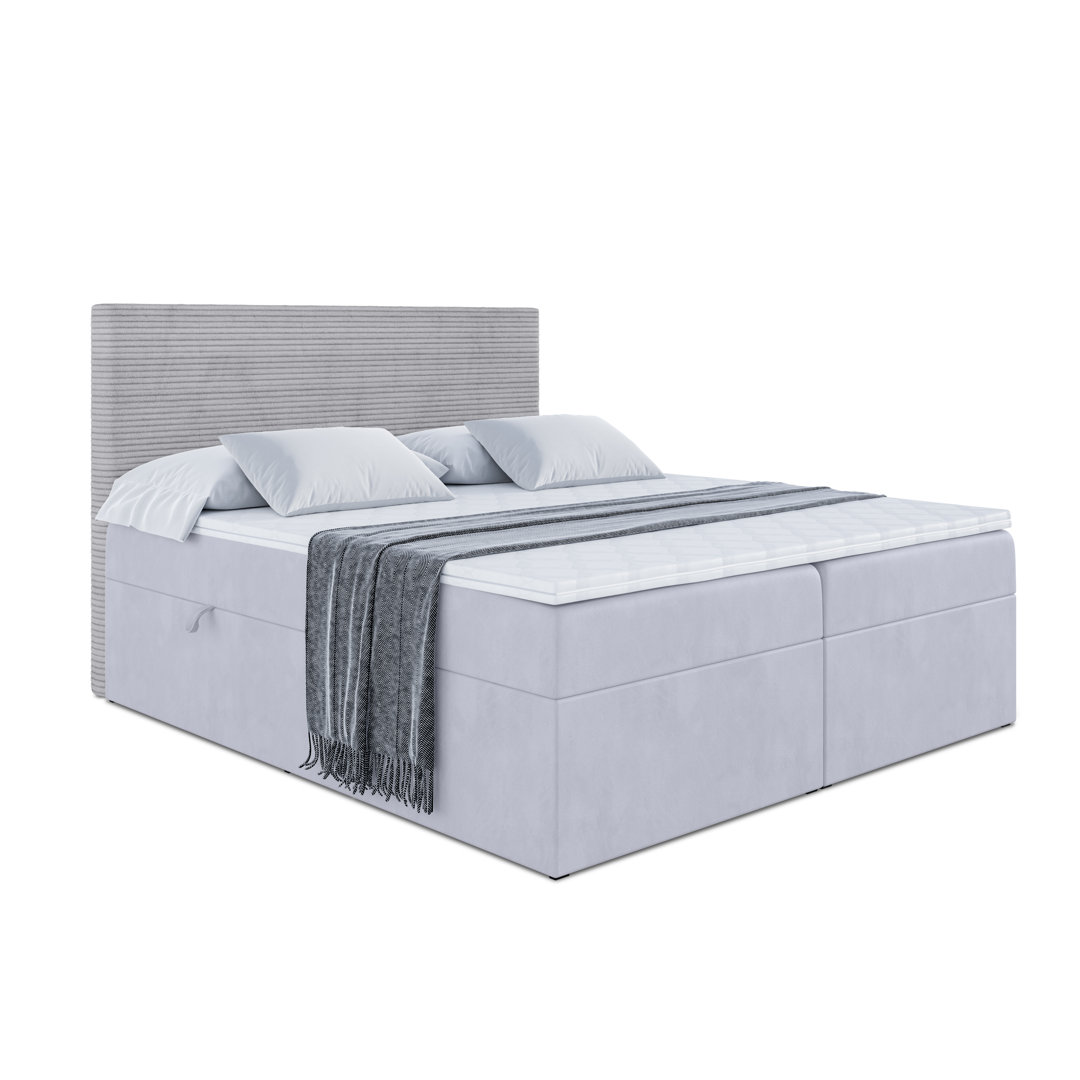 Boxspringbett mit bettkasten und Topper