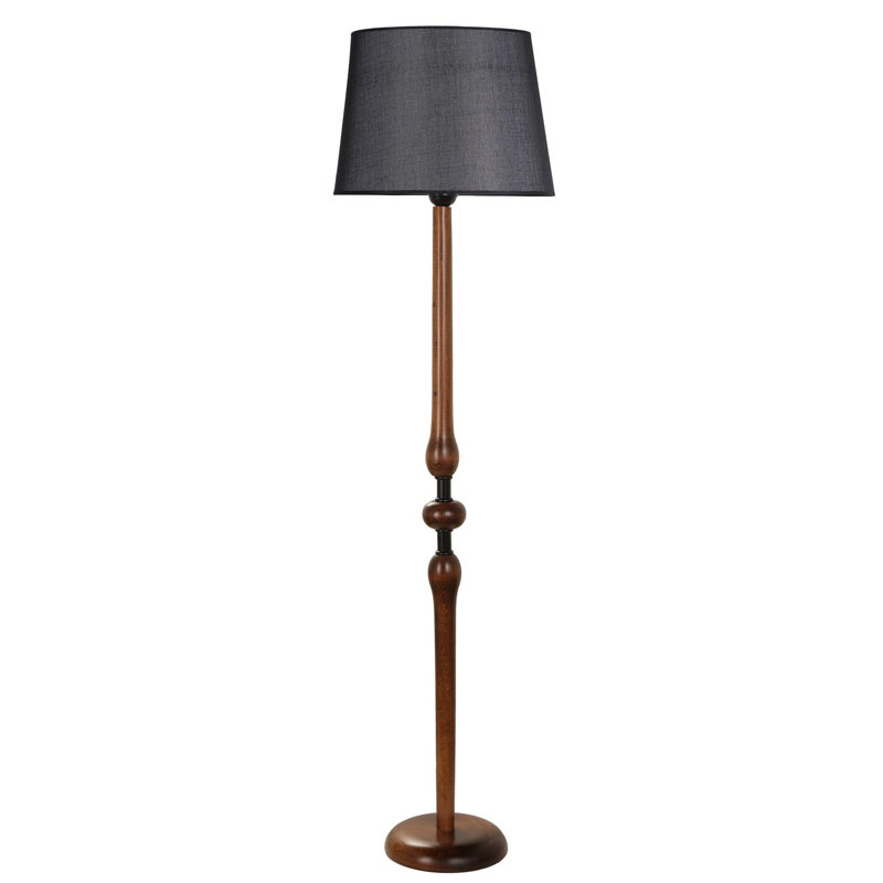Lampe sur pied 60 po Vincenzo, Noir