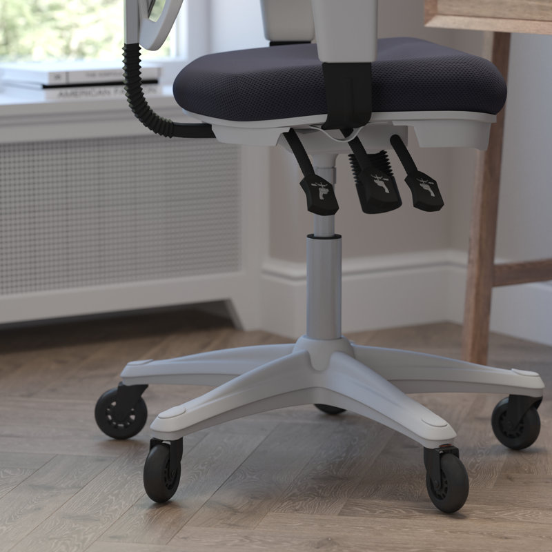 Chaise ergonomique , Noir, Blanc