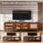 TV Stand with Solid Wood Legs, 80" TVs Stable support, multi-functional design