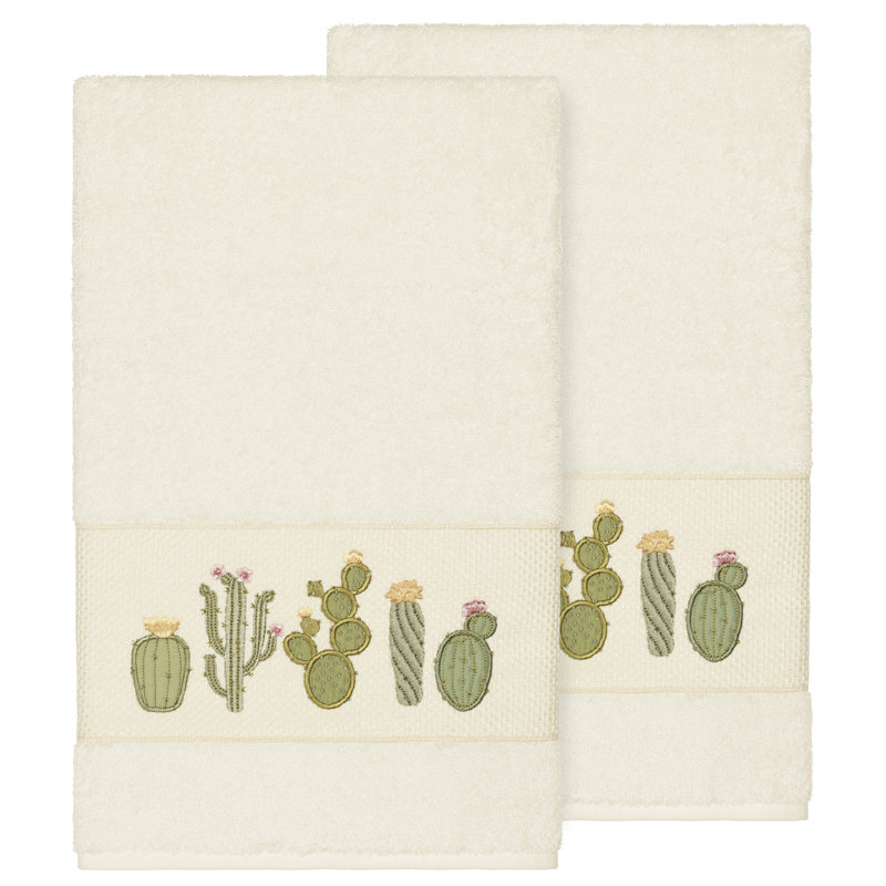 Ensemble de serviettes de bain en coton turc 2 pièces Mila, Crème