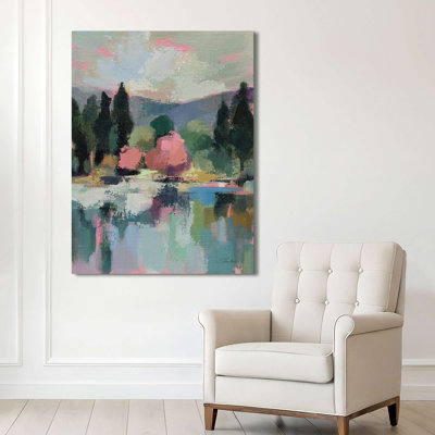 Abstract Blooming Trees I by Silvia Vassileva - Wrapped Canvas Print