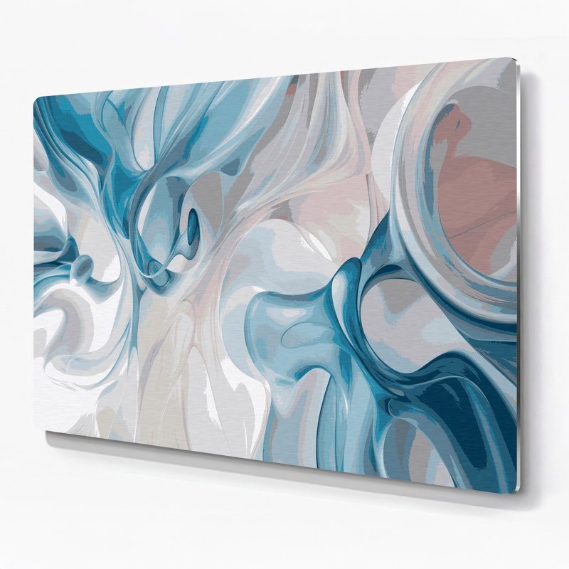 Biomorphic Abstraction 36, art mural gris en métal