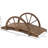 3.3Ft Garden Bridge - Wooden, Solid Fir, Stained, Half Style For A Beautiful Outdoor Fir Stained Wood