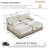U-shaped, breathable, comfortable fringe-trimmed sofa-128969668-128969673