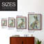 Fantastic Florals Hare, assis, reproduction encadrée - bois massif-851238009-851237893