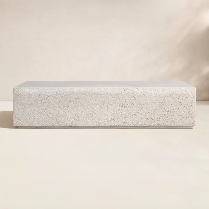 Otero Outdoor Coffee Table, Blanc White
