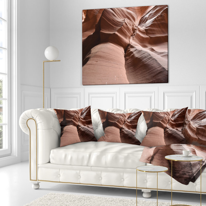 Coussin foncé à motif d'antanope foncé, 18 po x 18 po, Coussin décoratif