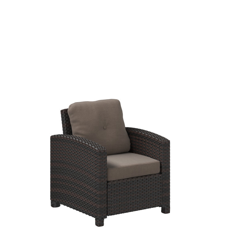 Fauteuil de patio avec coussins kaki Miles Patio Sense