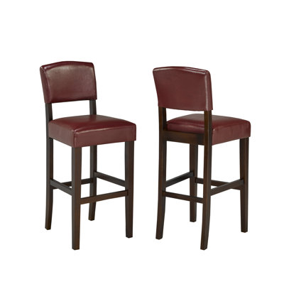 Gareld Upholstered Faux Leather Counter Stool