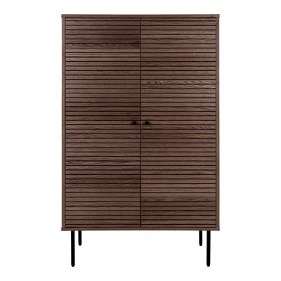 Minburn Oak Veneer, Melamine, MDF, Steel Standard Accent Cabinet