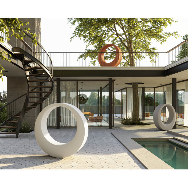 O. Outdoor Armchair, Light Gray