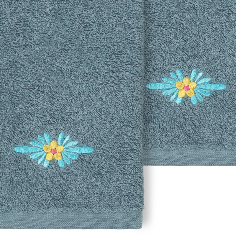 Essuie-mains en coton FELIZ, Bleu sarcelle