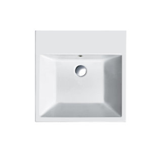 Lavabo de salle de bain mural en céramique Premium Series
