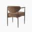 Ensemble de 2 chaises de salle à manger modernes, chaises de salle à manger rembourrées avec structure en fer, fauteuils d'appoint pour la cuisine et le salon