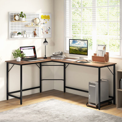 Raulston Modular L-Shaped Steel Computer Desk