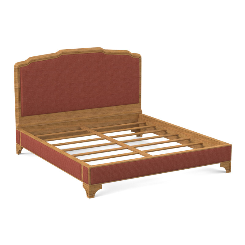 Nova Upholstered Bed, Amber, Elise Harbor 100% Polyester