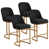Black Linen/Gold Frame