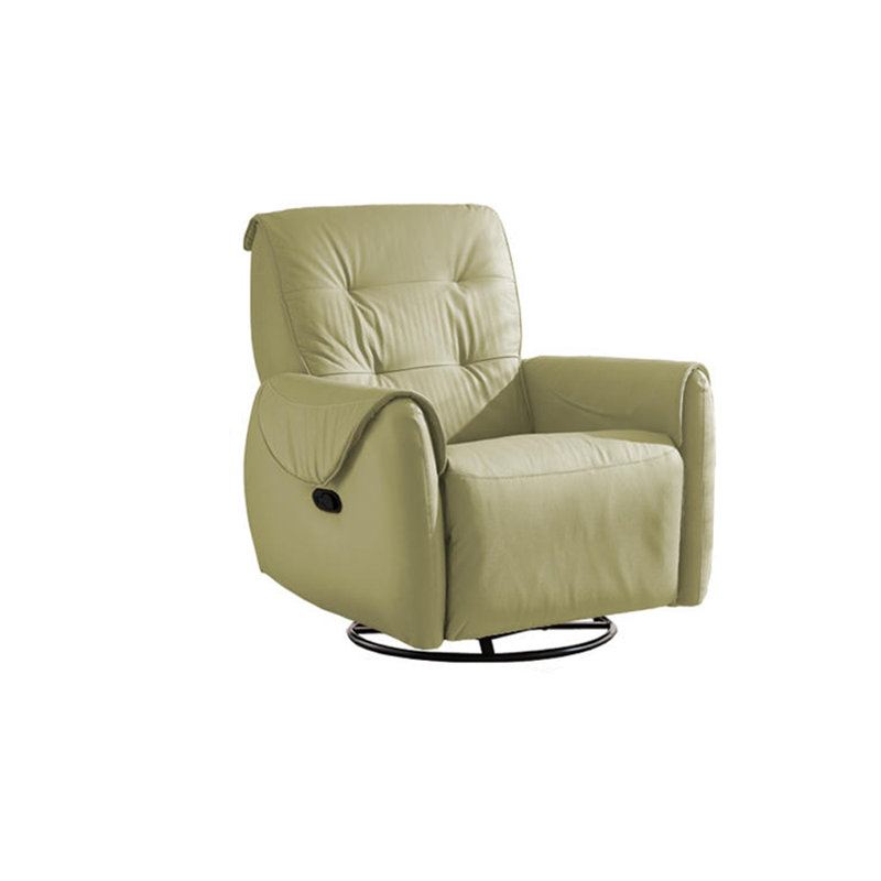 Natig Faux Leather Recliner, Green