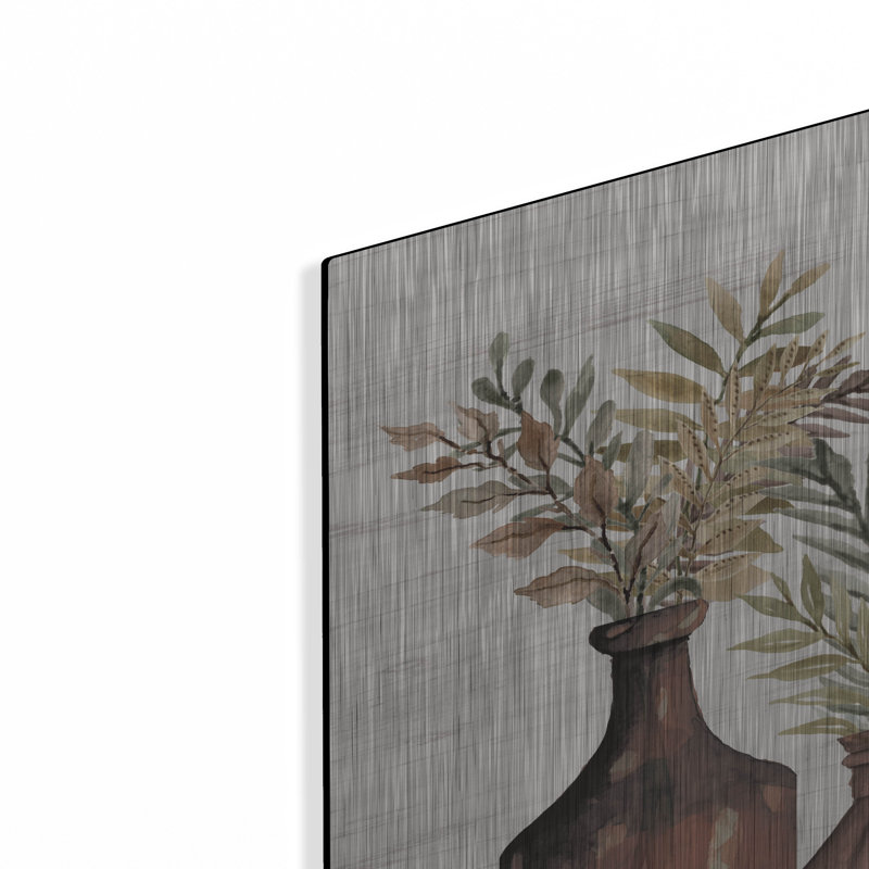  «Spice Amber Still Life 1» par Cindy Jacobs, art mural en métal, 36 po x 24 po, H 24 po x l 36 po