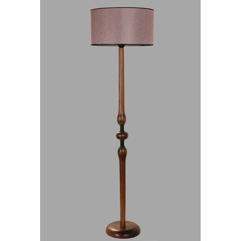 Lampe sur pied 60 po Vincenzo, Rose cendré
