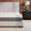 Matelas Matelas simple en mousse viscoélastique gélifiée 10 po avec housse de refroidissement | Blanc + gris | Mousse