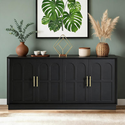 A Subtly Luxurious Semi-Circular Entryway Table With Clearly Defined Tiered Storage; Its Placement In The Foyer Or Living Room Exudes Sophistication.