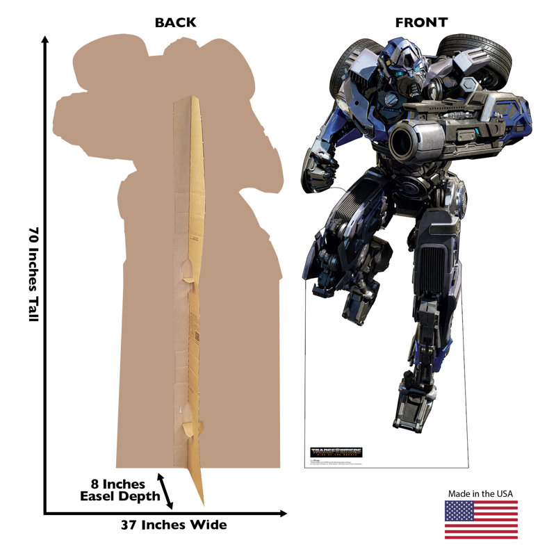 Mirage Transformers Life-Size Blue and Black Cardboard Cutout