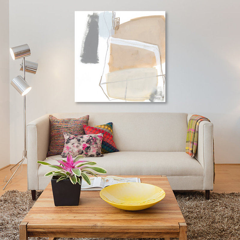 «Overture V», reproduction sur toile, H 26 po x l 26 po x P 1,5 po, Pas de tapis, Toile tendue