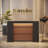 Kyeron 63'' Reception Desk with Led Lights Sturdy Base-2119991646