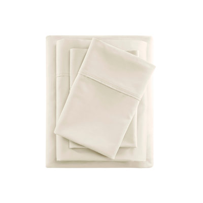 4 Pieces Cooling Cotton Blend Sheet Set