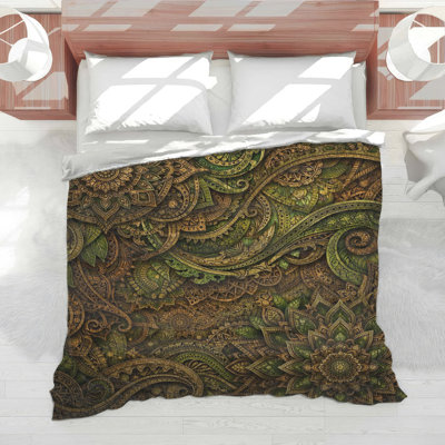 Intricate Mandala Leaves Comforter