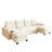 Maelina 104.7" Sectional Modular Sleeper Sofa Bed-1559687484