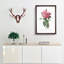 Giant French Rose in Pink by Pierre-Joseph Redoute - Picture Frame Painting Print on MDF-55608578-55608575