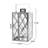 17.5'' H Stainless Steel Floor Lantern-70932723