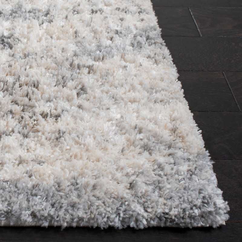 Tapis ivoire / gris Hast, Tapis de couloir 2 pi x 14 pi