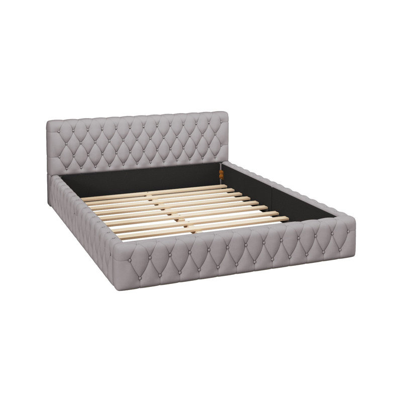 Campagna Upholstered Bed, in Grey