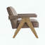 Fauteuil moderne en similicuir Nessi - espresso-417801350