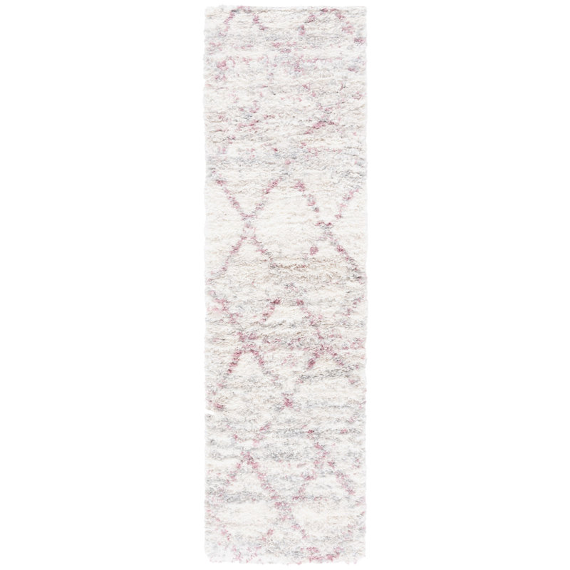 Shaylen Shag 800 Performance Geometric Rug, Runner 2'3" x 8'