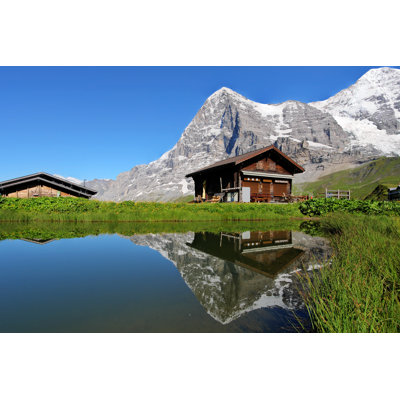 A Swiss Mountain Chalet by Bogdan Lazar - Wrapped Canvas Print