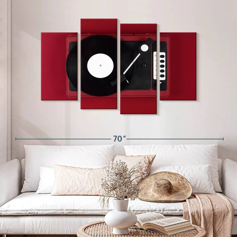 Abarca Red Turntable, 32'' H x 52'' W