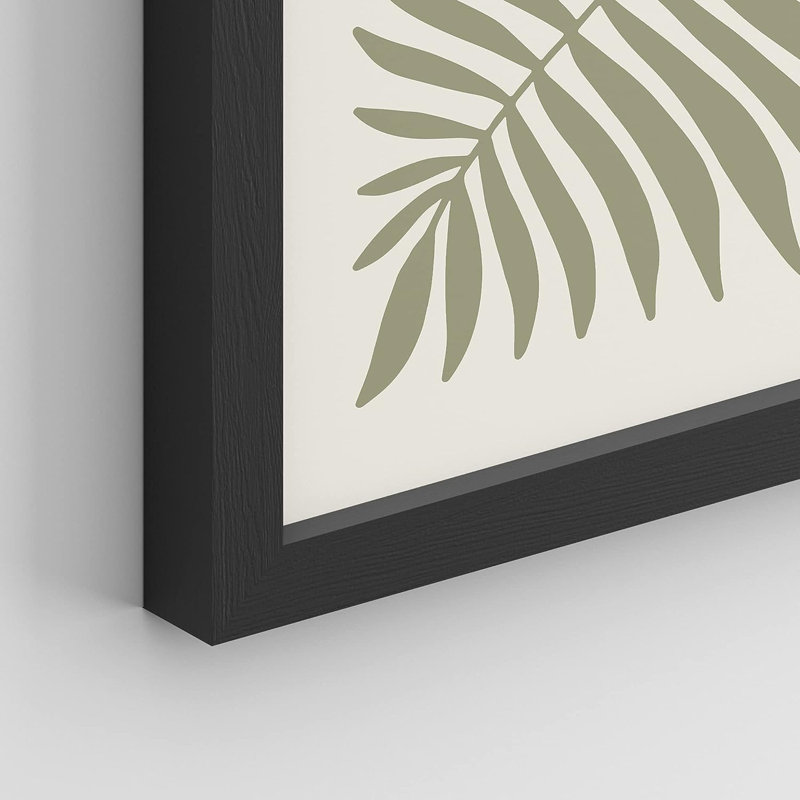 " Garden Flower " 6 - Pieces, Black Framed, 16" H x 12" W x 1" D